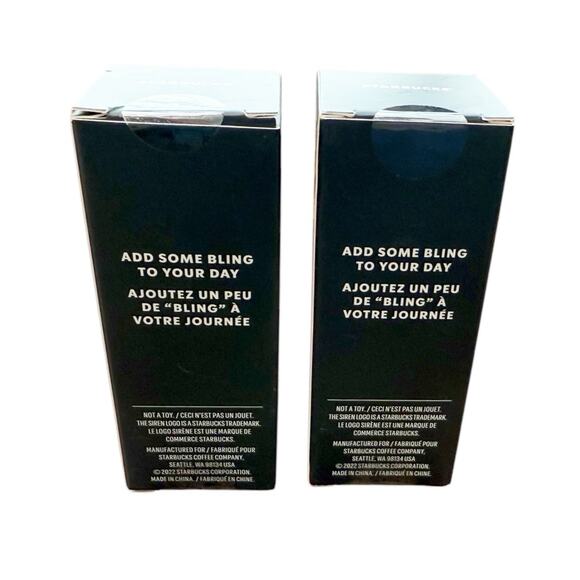 NWT STARBUCKS COFFEE 2022 Hunter Green Mini Studded Tumbler Cups Keychains - Picture 6 of 7